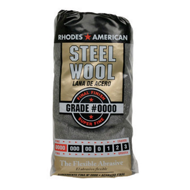Rhodes American 4 in. W x 8-3/4 in. L Super Fine 0000 Grade Steel Wool