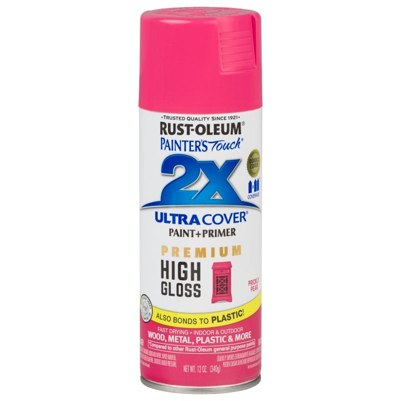 Rust-Oleum 331174 Spray Paint, High-Gloss, Prickly Pear, 12 oz, Can