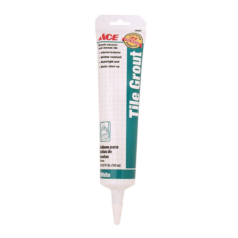 Ace White Tile Grout 5.5 oz.