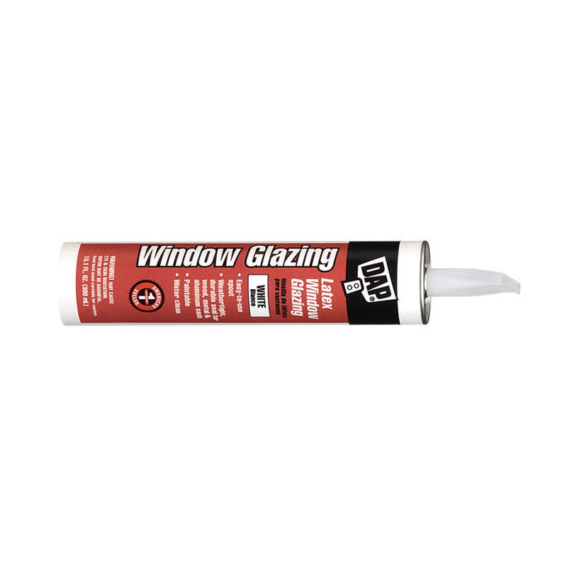 DAP White Latex Window Glazing 10.1 oz.