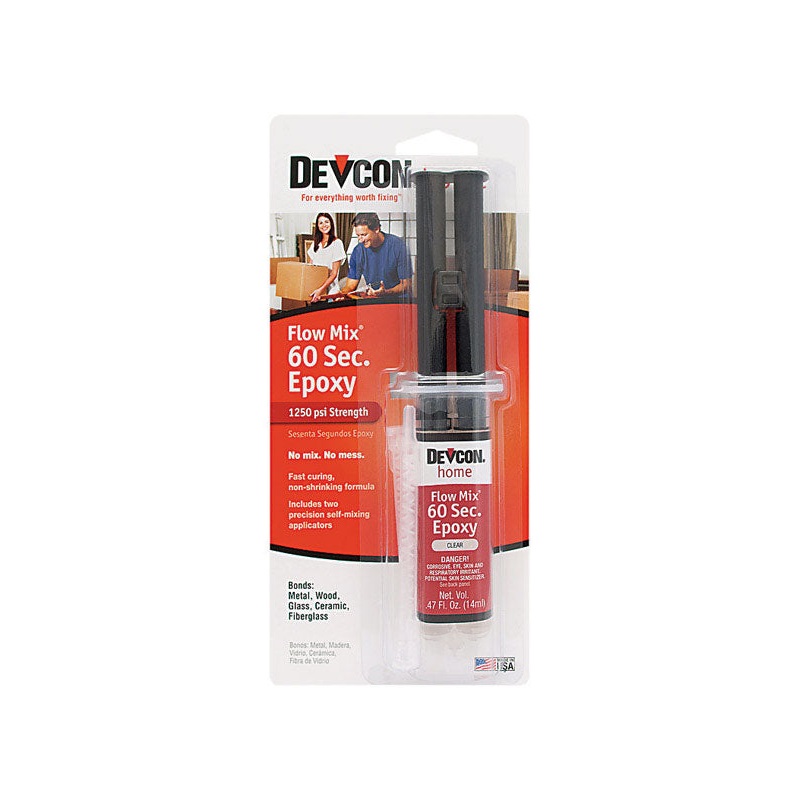 Devcon Home Flow Mix 60 Second Epoxy .47 oz.