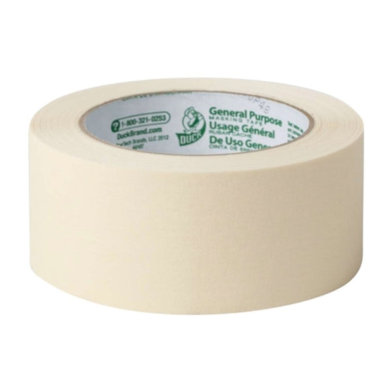 Duck 1.88 in. W x 60 yd. L General Purpose Masking Tape Regular Strength Beige 1 pk