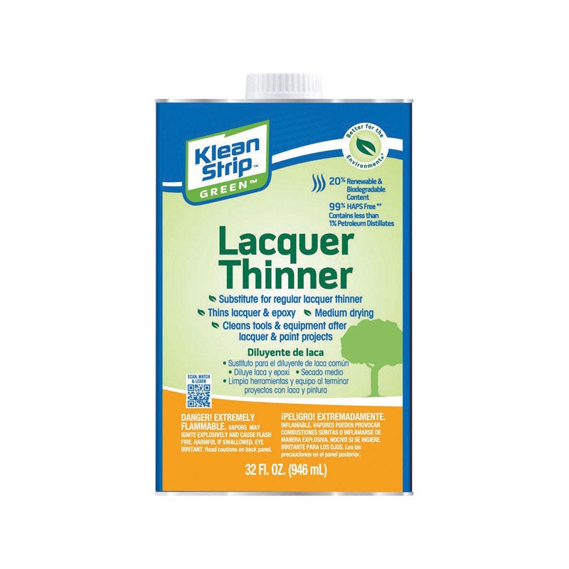 Klean Strip Green Lacquer Thinner 32 oz.