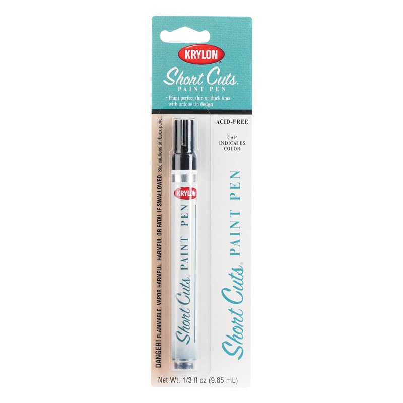 Krylon Gloss Short Cuts Paint Pen Gloss Black 1/3 oz.