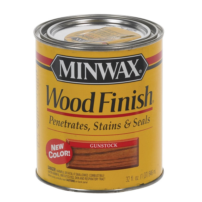 Minwax Transparent Oil-Based Wood Finish Gunstock 1 qt.