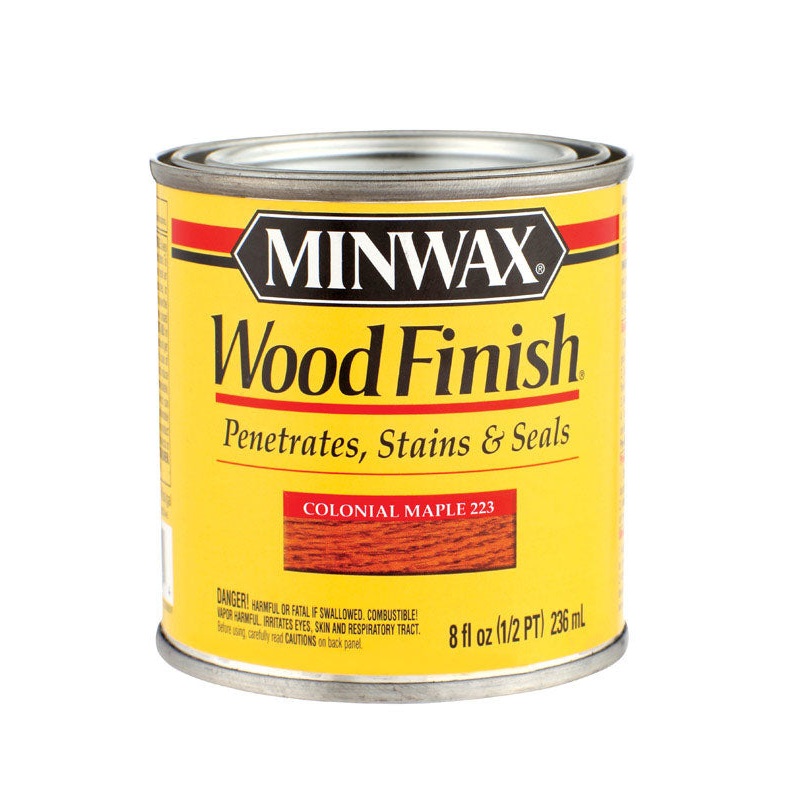 Minwax Wood Finish Transparent Oil-Based Wood Stain Colonial Maple 1/2 pt.