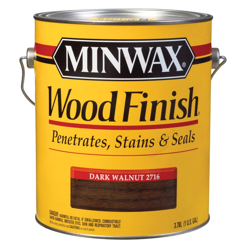 Minwax Wood Finish Transparent Oil-Based Wood Stain Dark Walnut 1 gal.