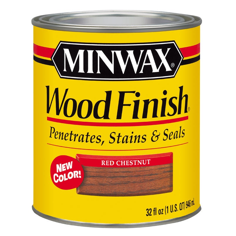 Minwax Wood Finish Transparent Oil-Based Wood Stain Red Chestnut 1 qt.