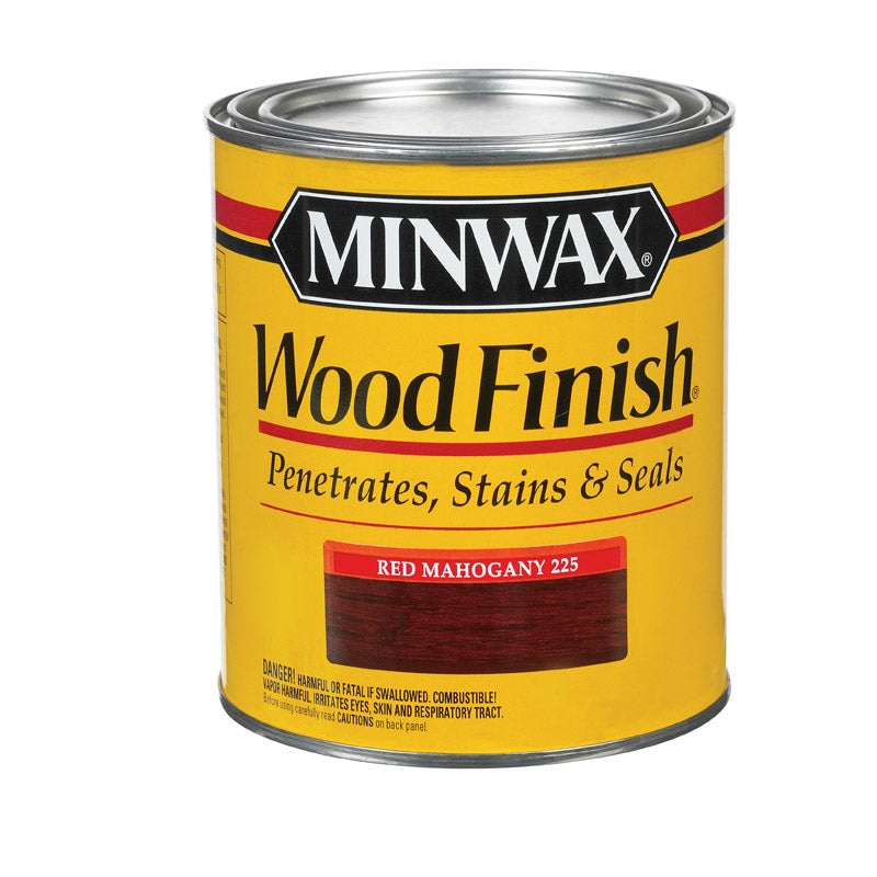 Minwax Wood Finish Transparent Oil-Based Wood Stain Red Mahogany 1 qt.