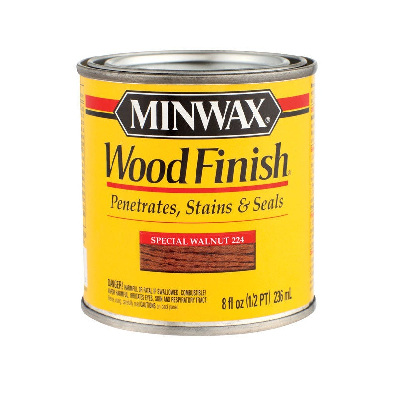 Minwax Wood Finish Transparent Oil-Based Wood Stain Special Walnut 1/2 pt.