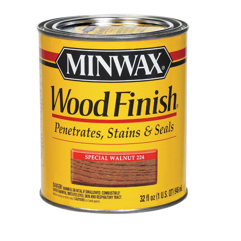Minwax Wood Finish Transparent Oil-Based Wood Stain Special Walnut 1 qt.