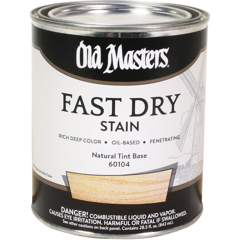 Old Masters 60104 Fast Dry Stain, Natural, Liquid, 1 qt