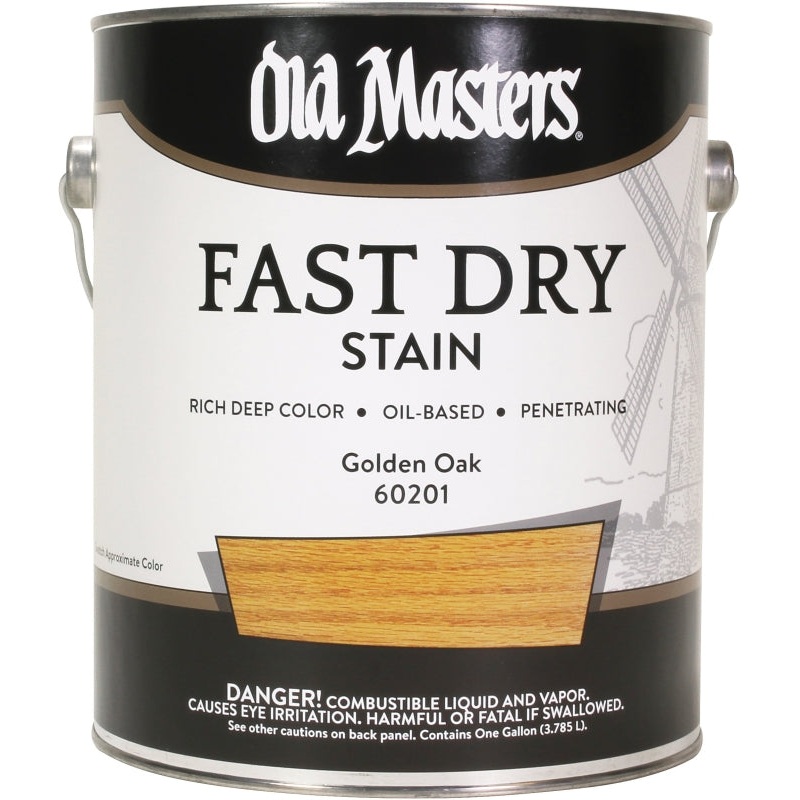 Old Masters 60201 Fast Dry Stain, Golden Oak, Liquid, 1 gal, Pack of 2