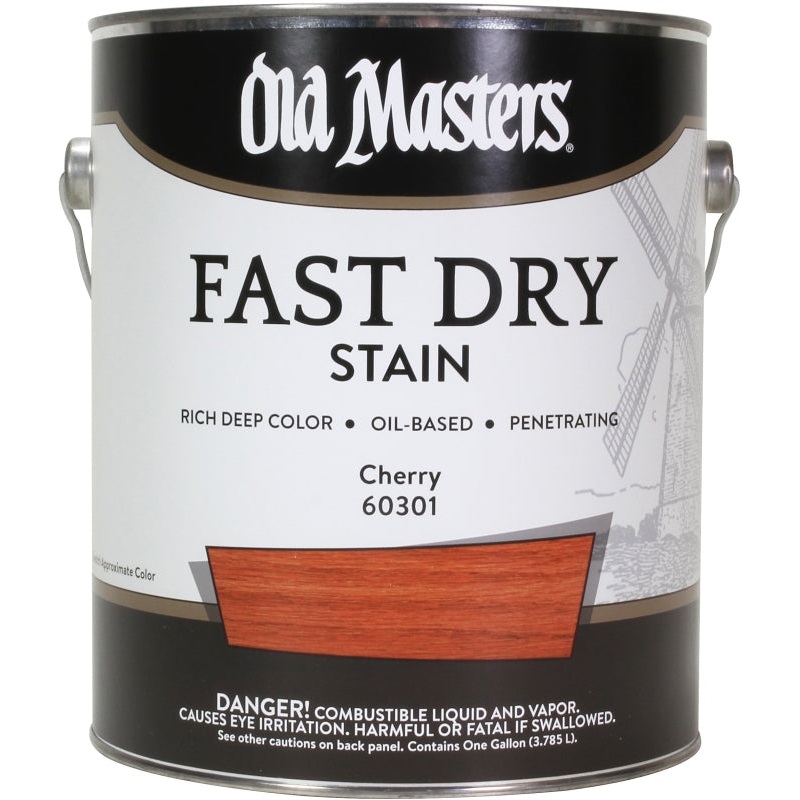 Old Masters 60301 Fast Dry Stain, Cherry, Liquid, 1 gal, Pack of 2