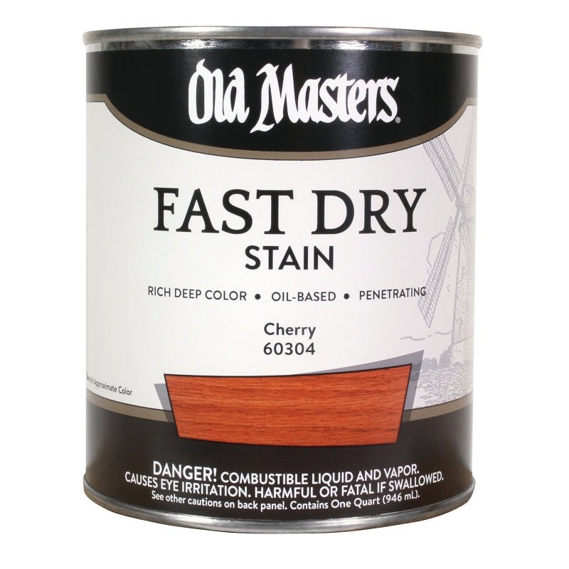 Old Masters 60304 Fast Dry Stain, Cherry, Liquid, 1 qt