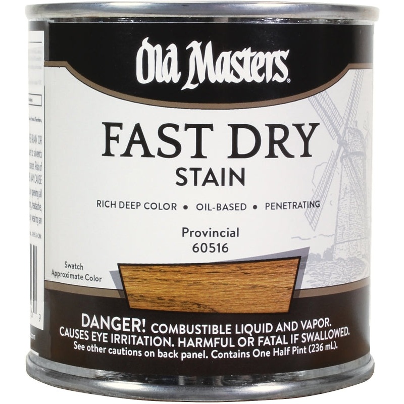 Old Masters 60516 Fast Dry Stain, Provincial, Liquid, 1/2 pt