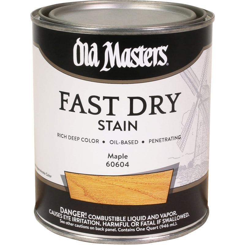 Old Masters 60604 Fast Dry Stain, Maple, Liquid, 1 qt