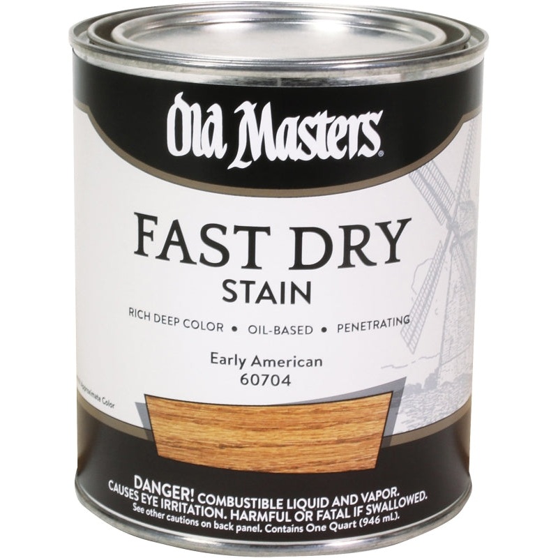 Old Masters 60704 Fast Dry Stain, Early American, Liquid, 1 qt