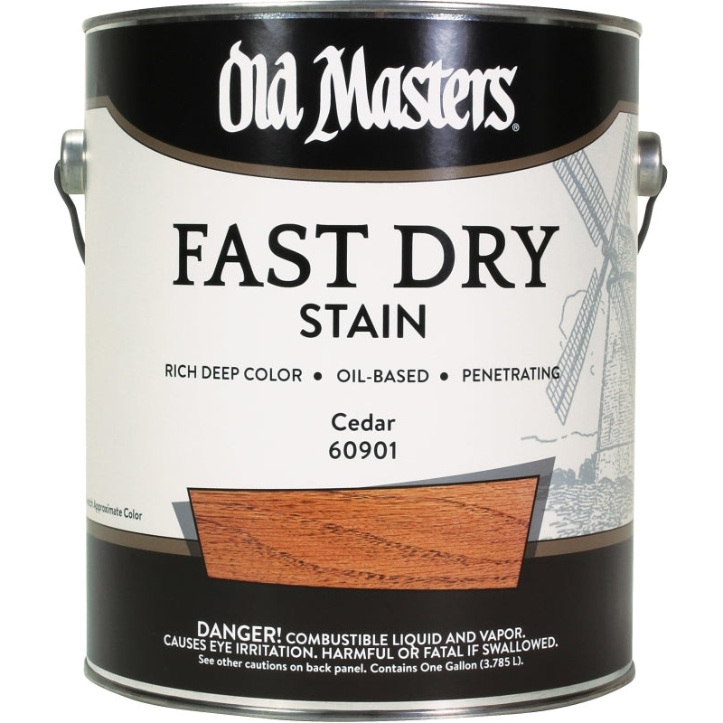 Old Masters 60901 Fast Dry Stain, Cedar, Liquid, 1 gal, Pack of 2