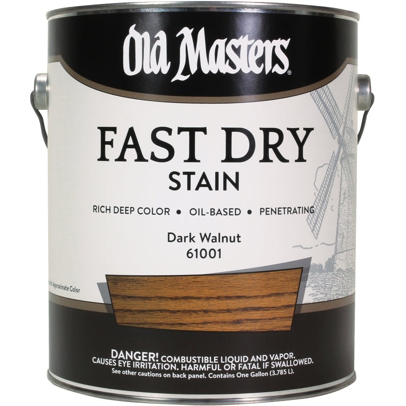 Old Masters 61001 Fast Dry Stain, Dark Walnut, Liquid, 1 gal, Pack of 2
