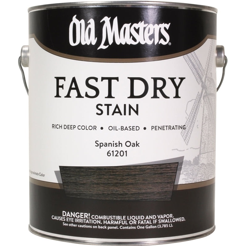 Old Masters 61201 Fast Dry Stain, Spanish Oak, Liquid, 1 gal, Pack of 2