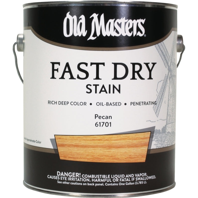 Old Masters 61701 Fast Dry Stain, Pecan, Liquid, 1 gal, Pack of 2