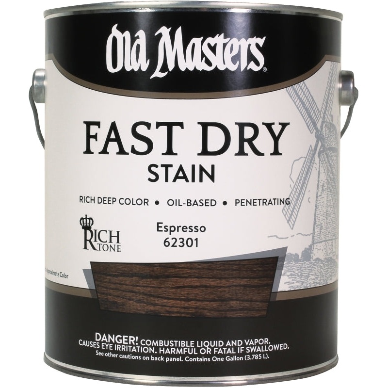 Old Masters 62301 Fast Dry Stain, Espresso, Liquid, 1 gal, Pack of 2