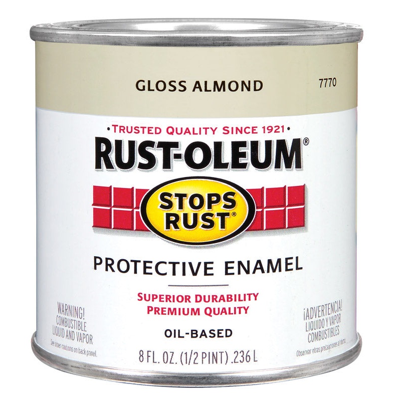 Rust-Oleum Oil Based Protective Enamel Almond Gloss 1/2 pt.