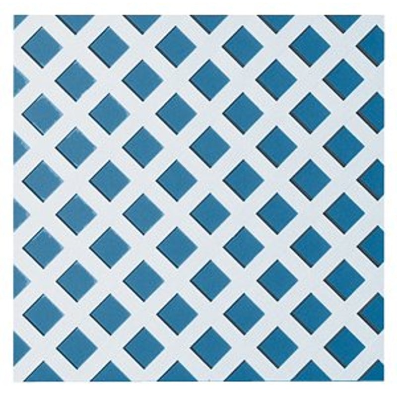 UFP 275429/148262 Lattice Panel, 2 ft W, 8 ft H, PVC, White