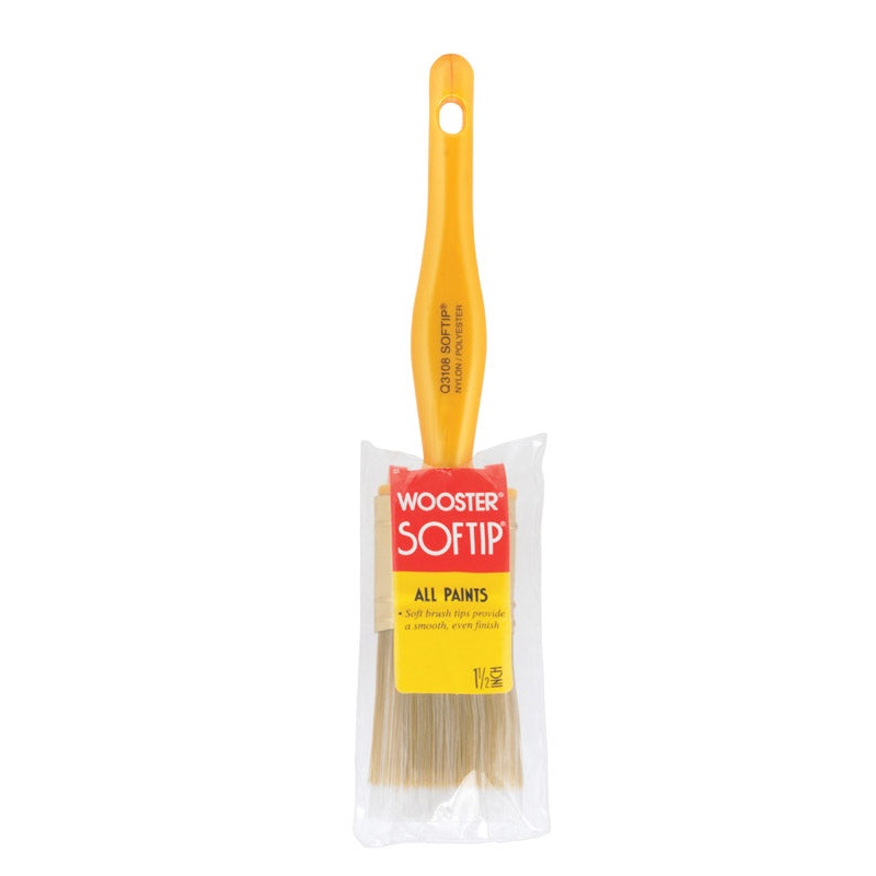Wooster Softip 1 1/2 in. W Flat Nylon Polyester Paint Brush