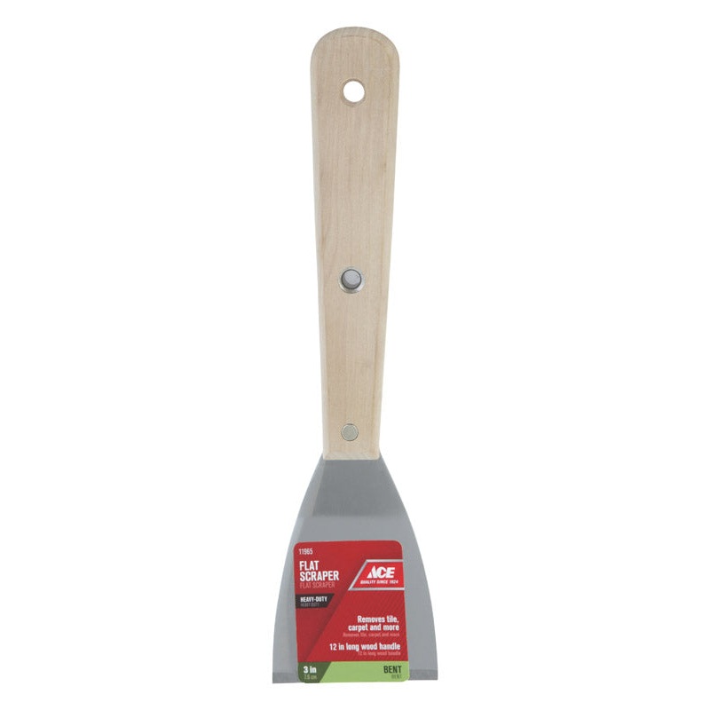 Ace 3 in. W Steel Bent Flat Scraper