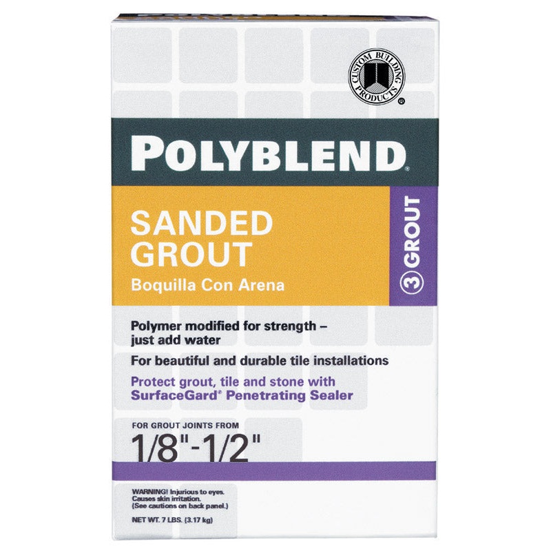 Custom Polyblend Antique White Sanded Grout 7 lb.