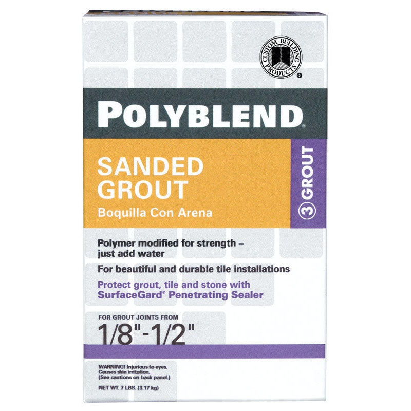 Custom Polyblend Bone Sanded Grout 7 lb.