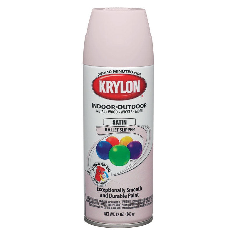 Krylon Ballet Slipper Satin Smooth and Durable Paint 12 oz.