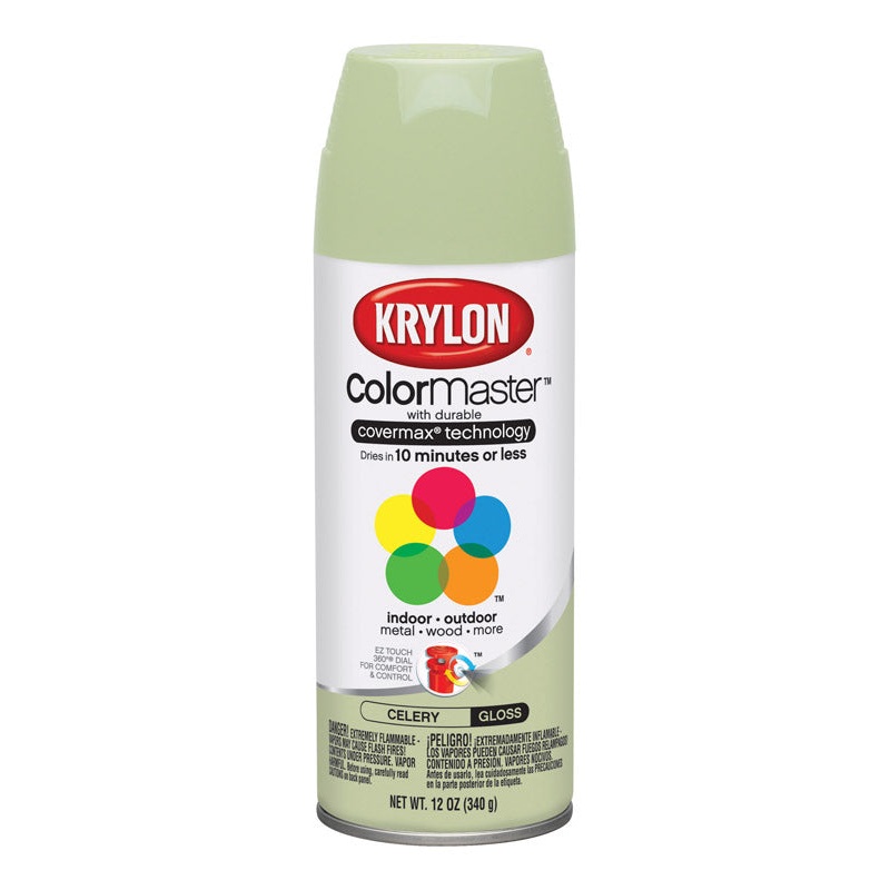 Krylon ColorMaster Celery Gloss Spray Paint 12 oz.