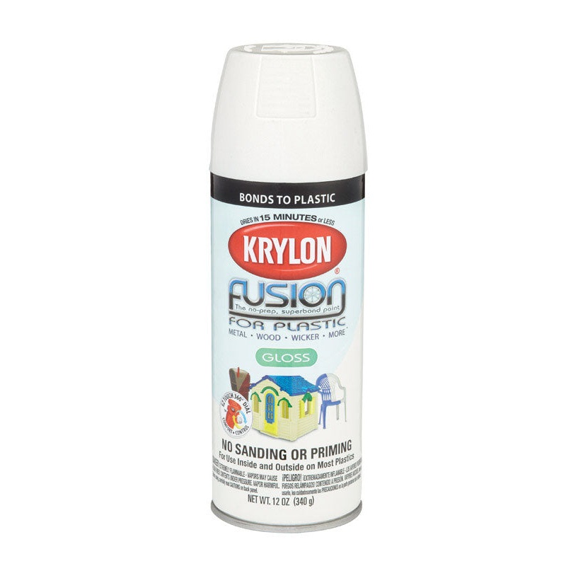 Krylon Dover White Gloss Fusion Spray Paint 12 oz.