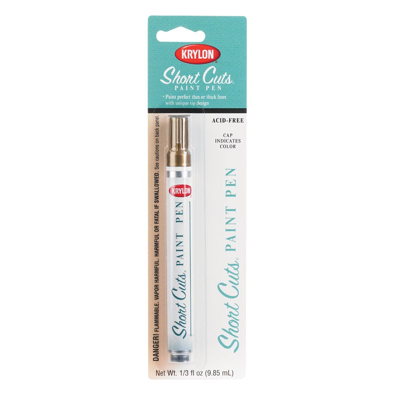 Krylon Gloss Short Cuts Paint Pen Gold Leaf 1/3 oz.