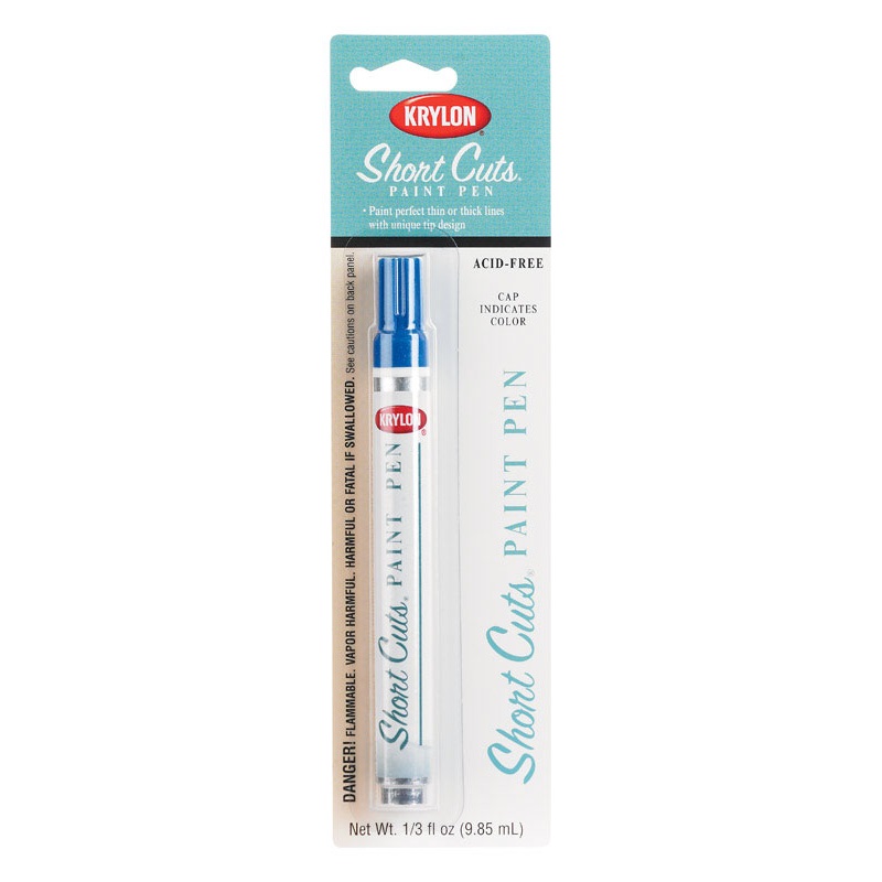 Krylon Gloss Short Cuts Paint Pen Ocean Blue 1/3 oz.