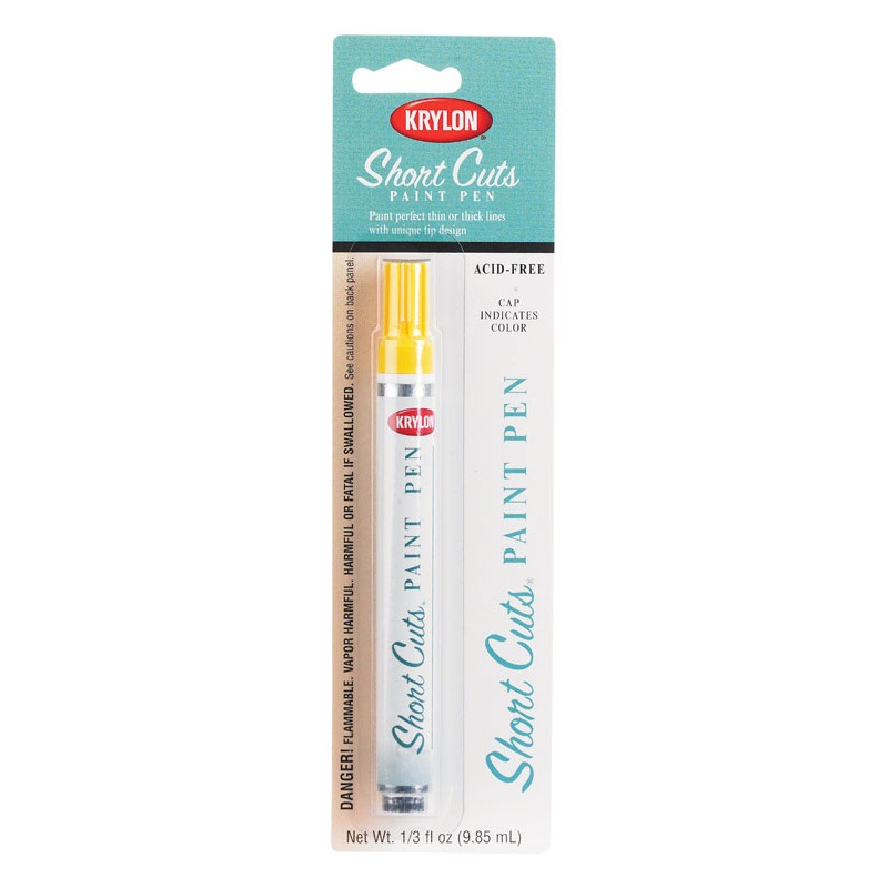 Krylon Gloss Short Cuts Paint Pen Sun Yellow 1/3 oz.