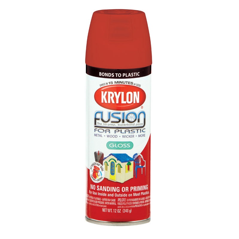 Krylon Red Pepper Gloss Fusion Spray Paint 12 oz.