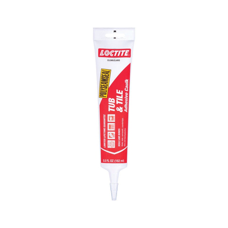 Loctite Acrylic Tub and Tile Adhesive Caulk Clear 5.5 oz.
