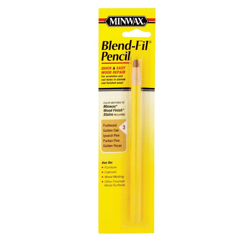 Minwax Blend-Fil No. 3 Fruitwood, Golden Oak, Golden Pecan, Pine,Puritan Wood Pencil 1 oz.