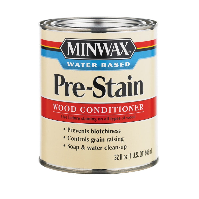 Minwax Water-Based Pre-Stain Wood Conditioner Clear 1 qt.