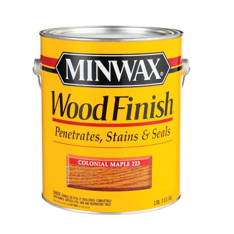 Minwax Wood Finish Transparent Oil-Based Wood Stain Colonial Maple 1 gal.