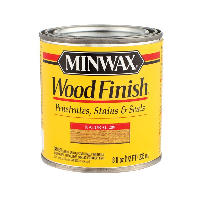 Minwax Wood Finish Transparent Oil-Based Wood Stain Natural 1/2 pt.