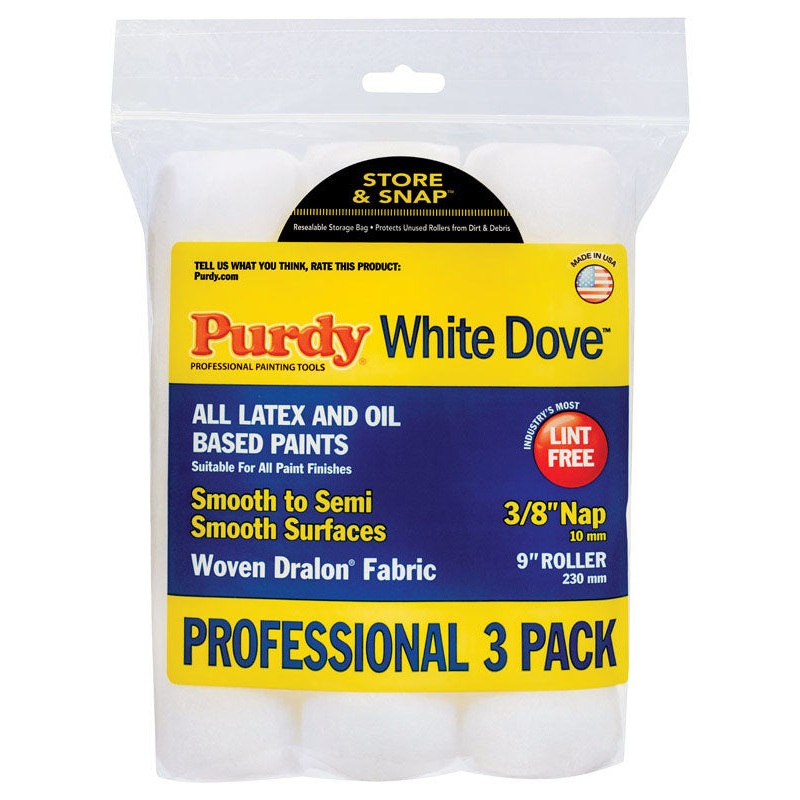 Purdy Woven Paint Roller Cover 3/8 in. L x 9 in. W 3 pk