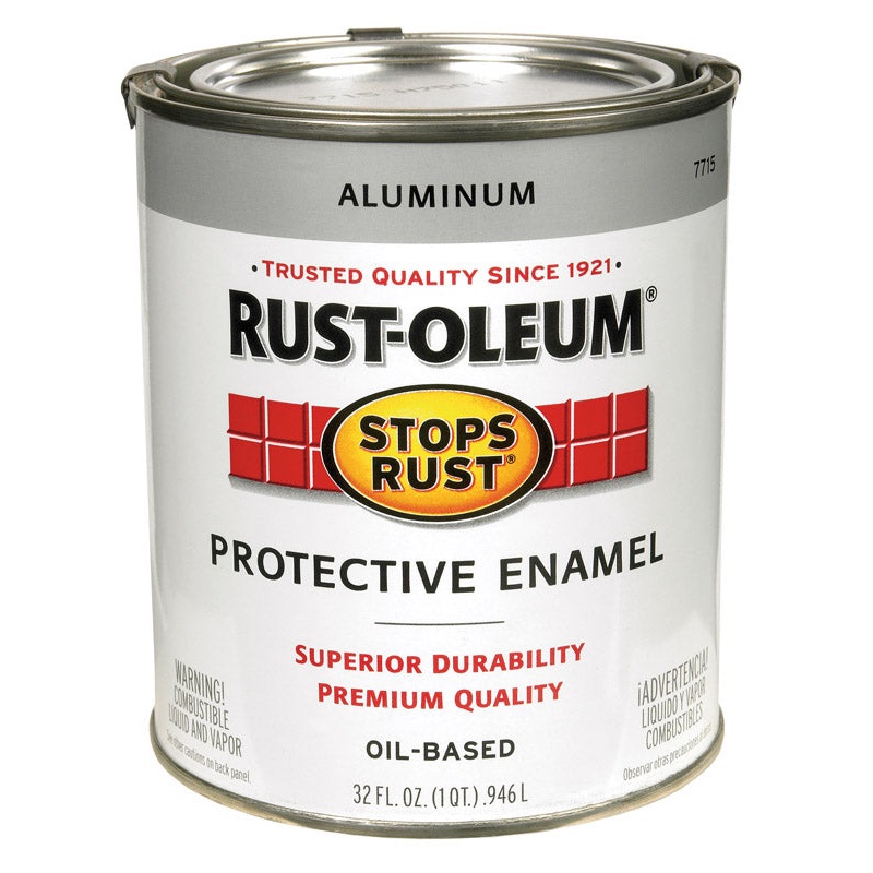 Rust-Oleum Gloss Oil-based Protective Enamel Paint Metallic 1 qt.