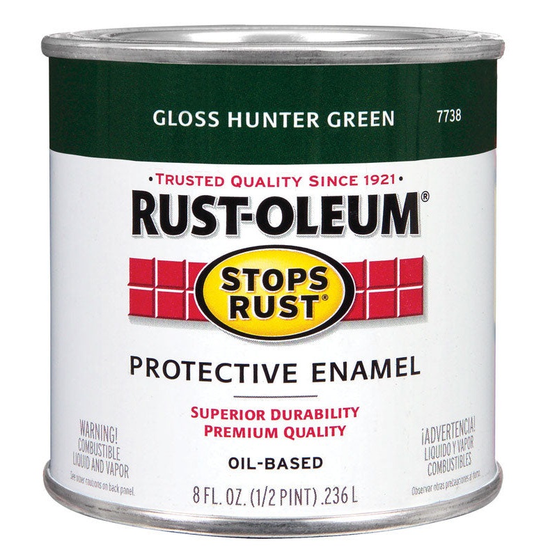 Rust-Oleum Oil Based Protective Enamel Hunter Green Gloss 1/2 pt.