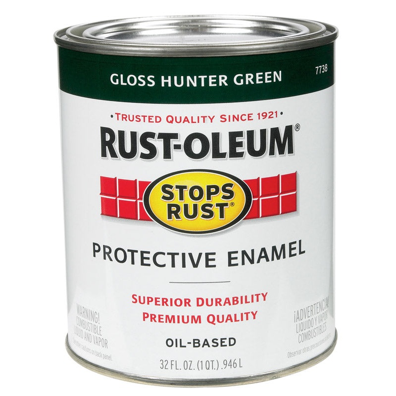 Rust-Oleum Oil Based Protective Enamel Hunter Green Gloss 1 qt.