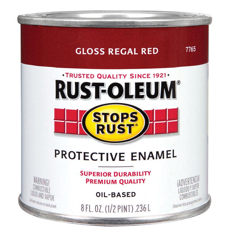 Rust-Oleum Oil Based Protective Enamel Regal Red Gloss 1/2 pt.